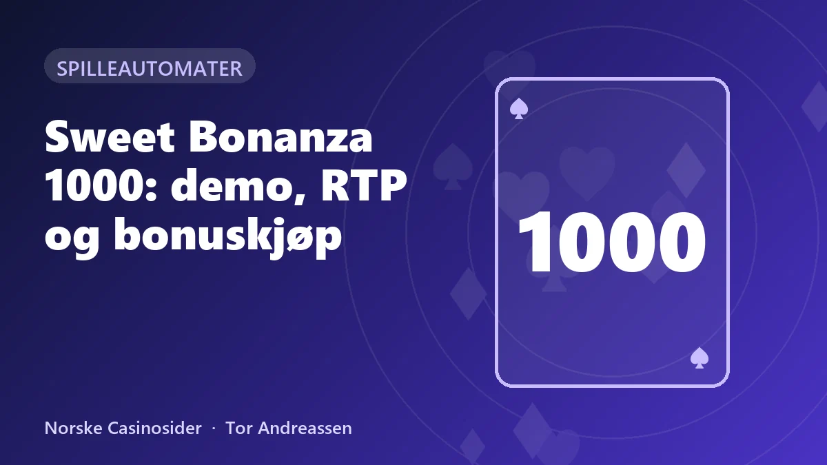 Sweet Bonanza 1000: demo, multiplikatorer og RTP